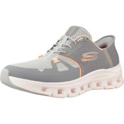 Buty SKECHERS GLIDE STEP PRO Szary. Szare obuwie trekkingowe damskie Skechers, z materiału, bez zapięcia. Za 429.55 zł.