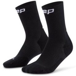 Męskie krótkie skarpety kompresyjne sportowe Core Run do połowy łydki CEP. Czarne skarpety męskie CEP, bez wzorów, z elastanu. Za 84.00 zł.