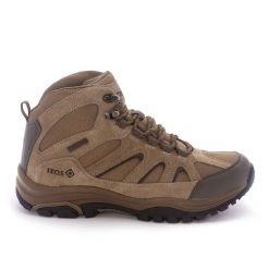 Buty trekkingowe TIMPA Mount-Tex – wygoda, trwałość i doskonała amortyzacja. Brązowe trekkingi męskie IZAS, z gumy, bez zapięcia. Za 356.48 zł.