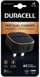 Powerbank Duracell DRACUSB20-UK ładowarka do urządzeń przenośnych Czarny. Czarne powerbanki DURACELL. Za 214.18 zł.