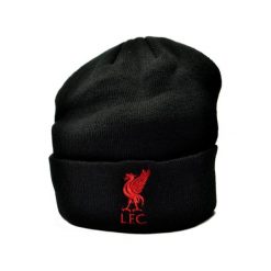Czapka zimowa Liverpool FC - licencjonowana. Czarne czapki damskie LIVERPOOL FC, na zimę, bez wzorów, sportowe. Za 119.99 zł.