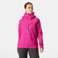 Damska kurtka narciarska Helly Hansen Verglas Bc. Czerwone kurtki sportowe damskie Helly Hansen, na zimę, bez wzorów, bez ramiączek, bez kaptura, narciarskie. W wyprzedaży za 1,175.75 zł.