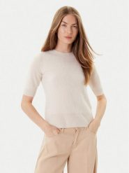 Marella Sweter Jim 2523366075 Écru Regular Fit. Swetry nierozpinane damskie Marella, m, bez wzorów, z kaszmiru, bez kołnierzyka, bez ramiączek. Za 899.99 zł.