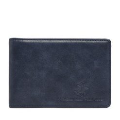 Portfel Beverly Hills Polo Club. Niebieskie portfele męskie Beverly Hills Polo Club, bez wzorów. Za 79.99 zł.