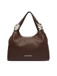 LOVE MOSCHINO Torebka JC4014PP1PLB0300 Brązowy. Brązowe shopperki damskie Love Moschino, bez wzorów, ze skóry, bez dodatków. Za 1,009.00 zł.