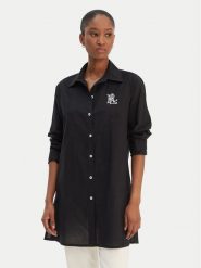 LAUREN RALPH LAUREN Koszula 20529276 Czarny Regular Fit. Czarne koszule damskie Lauren Ralph Lauren, l, bez wzorów, z bawełny, bez kołnierzyka, bez ramiączek. Za 859.99 zł.