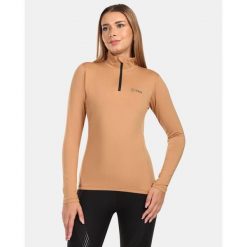 Maglia intima a maniche lunghe da donna Kilpi WILLIE-W. Brązowe bielizna sportowa damska Kilpi, bez wzorów. Za 179.35 zł.