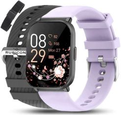 Zegarek SMARTWATCH Rubicon RNCF34 BLACK 3 paski. Czarne zegarki smartwatch Rubicon, bez wzorów. Za 219.00 zł.