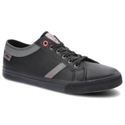 Czarne Trampki Cross Jeans Męskie Stylowe Obuwie. Czarne trampki męskie Cross Jeans, z aplikacjami, z jeansu, eleganckie, bez zapięcia. Za 139.00 zł.