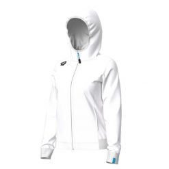 Bluza damska z kapturem Arena Team Panel. Białe bluzy damskie ARENA, xl, bez wzorów, z bawełny, biznesowe, bez ramiączek, z kapturem. Za 300.99 zł.