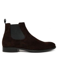 Sztyblety Vagabond Shoemakers. Brązowe botki męskie Vagabond Shoemakers, bez wzorów, bez obcasa, bez zapięcia. Za 539.99 zł.