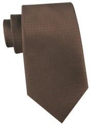 Krawat Męski - Angelo di Monti - Brąz. Krawaty i muchy Angelo di Monti, bez wzorów, z tkaniny, eleganckie. Za 45.00 zł.