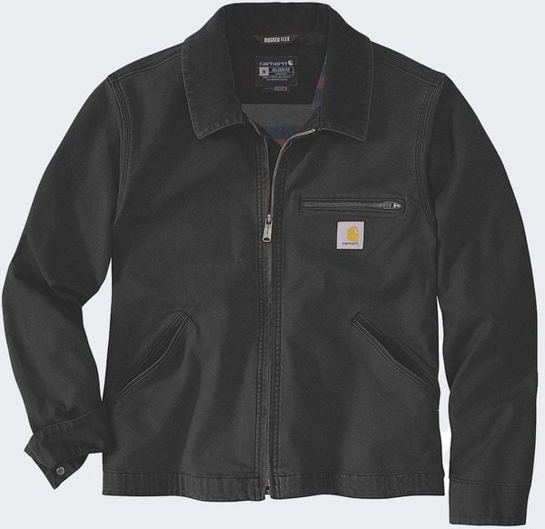 Kurtka męska Carhartt Kurtka Rugged Flex Duck Detroit Black r. M. Czarne kurtki męskie Carhartt, m, bez wzorów, bez kaptura. Za 512.50 zł.
