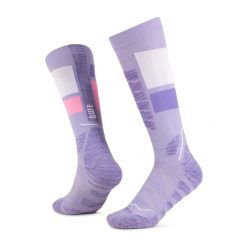 Skarpetki Buff THERMONET® OVER THE CALF SOCKS TO IRIS. Fioletowe skarpetki damskie Buff, bez wzorów, z puchu. Za 145.65 zł.