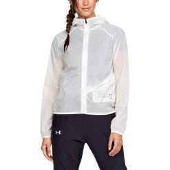 Kurtka sportowa damska Under Armour Qualifier Storm Packable. Białe kurtki sportowe damskie Under Armour, m, bez wzorów, z nylonu, bez ramiączek, bez kaptura, trekkingowe. Za 249.00 zł.