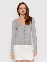 Guess Kardigan Zena W2YR33 Z2V62 Szary Regular Fit. Szare kardigany damskie Guess, l, z aplikacjami, z wiskozy, bez kołnierzyka. Za 279.99 zł.