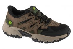Buty trekkingowe męskie, Slip-ins John Deere Terraform-Pierce. Brązowe trekkingi męskie Skechers, z materiału, przed kostkę, bez zapięcia. Za 449.99 zł.