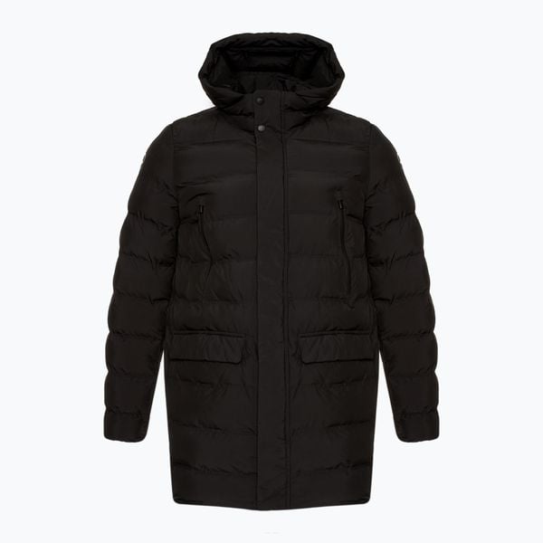 Kurtka męska Geox Spherica™ Parka. Czarne kurtki męskie Geox, m, bez wzorów, z materiału, bez kołnierzyka, bez kaptura. Za 929.99 zł.
