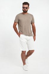 Spodenki męskie Rudo JOOP! JEANS. Brązowe szorty męskie JOOP! Jeans, bez wzorów, z jeansu. W wyprzedaży za 335.30 zł.