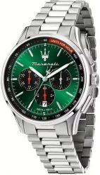 Zegarek Maserati Zegarek Męski Maserati Sorpasso R8873624002 Chronograph Green Dial. Zielone zegarki męskie maserati, bez wzorów. Za 666.99 zł.