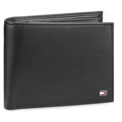 Portfel Tommy Hilfiger. Czarne portfele męskie Tommy Hilfiger, bez wzorów. Za 269.99 zł.