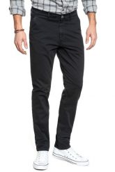 WRANGLER SPODNIE MĘSKIE CHINO DARK NAVY W16LA1XAE 112127300. Niebieskie eleganckie spodnie męskie Wrangler, bez wzorów, z materiału. W wyprzedaży za 99.99 zł.