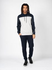 Champion Bluza "Hoodie" | 217850 | Mężczyzna | Szary, Granatowy. Niebieskie bluzy sportowe męskie Champion, m, bez wzorów, z bawełny, bez kaptura. W wyprzedaży za 199.00 zł.