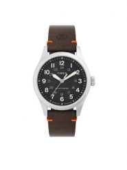 Timex Zegarek TW2V64200 Brązowy. Brązowe, analogowe zegarki męskie Timex, bez wzorów. Za 799.99 zł.