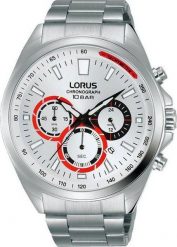 Zegarek Lorus Zegarek Lorus męski RT311JX9 Chronograf. Zegarki męskie Lorus, bez wzorów. Za 489.00 zł.