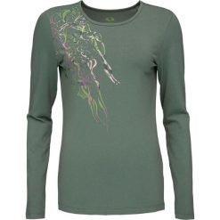 Glemo damska koszulka z długim rękawem – Foggy Blue, nadruk. Czerwone bluzki damskie YB SPORTS, bez wzorów, z bawełny, bez kołnierzyka, bez ramiączek. Za 164.99 zł.