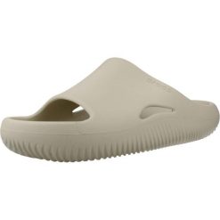 Sandały CROCS MELLOW RECOVERY SLIDE Beżowy. Brązowe sandały damskie Crocs, bez wzorów, z materiału, bez zapięcia. Za 181.60 zł.
