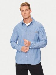 Calvin Klein Jeans Koszula J30J326676 Niebieski Regular Fit. Niebieskie koszule męskie Calvin Klein Jeans, m, bez wzorów, z bawełny, bez kołnierzyka, bez ramiączek. Za 459.99 zł.