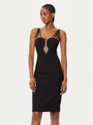 Marciano Guess Sukienka koktajlowa 5RGK72 6869Z Czarny Bodycon Fit. Czarne sukienki damskie Marciano Guess, z aplikacjami, z syntetyku, wizytowe, bez kołnierzyka, bez ramiączek, bodycon. Za 629.99 zł.