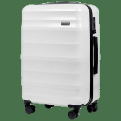Walizka ŚREDNIA WINGS PC VULTURE 24" WHITE. Białe walizki damskie Wings, bez wzorów, z materiału, małe. Za 149.90 zł.