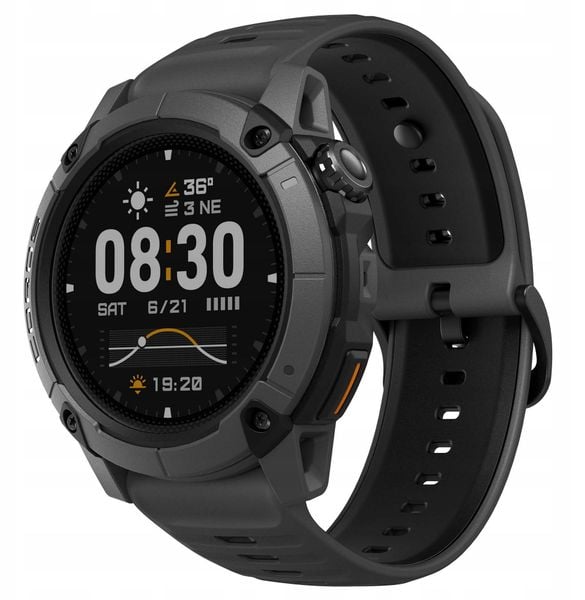 Zegarek sportowy Coros Nomad Czarny (WNOM-BLK). Czarne zegarki smartwatch COROS, bez wzorów. Za 1,359.85 zł.