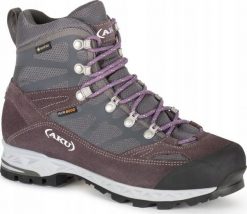 Buty trekkingowe damskie Aku W'S TREKKER PRO GTX, grey/ deep violet, 38. Szare obuwie trekkingowe damskie Aku, bez zapięcia. Za 756.25 zł.