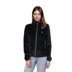 Bluza polarowa damska AULP VERKO Ciepła ze stójką. Czarne bluzy damskie Aulp, bez wzorów, z polaru, bez ramiączek, bez kaptura. Za 279.99 zł.