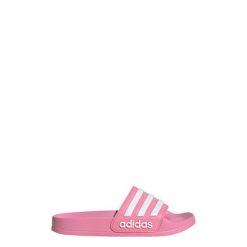 Klapki Adilette Shower. Niebieskie klapki damskie Adidas, bez wzorów, bez zapięcia. Za 109.00 zł.