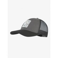 Czapka z daszkiem Rab Dihedral Badge Cap - graphene/beluga. Szare czapki damskie RAB, bez wzorów, sportowe. Za 126.53 zł.