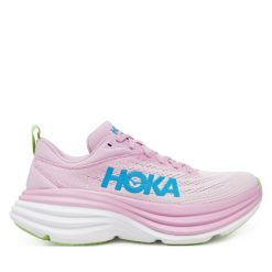 Buty do biegania Hoka. Czerwone obuwie sportowe damskie HOKA, bez wzorów, bez zapięcia, do biegania. Za 599.99 zł.