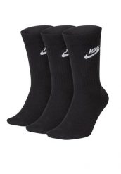 SKARPETY Nike Sportswear Everyday, Dla obu płci. Czarne skarpetki damskie Nike, bez wzorów, z materiału. Za 76.99 zł.