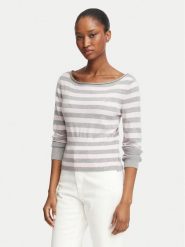 Guess Jeans Sweter W6BR66 Z1616 Szary Regular Fit. Szare swetry nierozpinane damskie Guess Jeans, m, z aplikacjami, z jeansu, bez kołnierzyka, bez ramiączek. Za 349.99 zł.