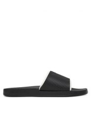 Calvin Klein Jeans Klapki Slide Rubber Neoprene Text YM0YM01234 Czarny. Czarne klapki męskie Calvin Klein Jeans, bez wzorów, z jeansu, bez zapięcia. Za 219.99 zł.