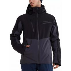 Kurtka narciarska męska Telluride Jacket. Żółte kurtki sportowe męskie FUNDANGO, na zimę, m, bez wzorów, z dresówki, bez kaptura, narciarskie. Za 709.90 zł.