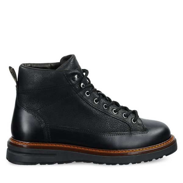 Trzewiki Gant. Czarne botki męskie GANT, bez wzorów, bez obcasa, bez zapięcia. Za 509.99 zł.