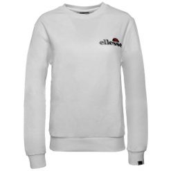 Bluza fitness damska Ellesse Triome Sweatshirt. Białe bluzy damskie Ellesse, xs, bez wzorów, z bawełny, sportowe, bez ramiączek, bez kaptura. Za 163.96 zł.
