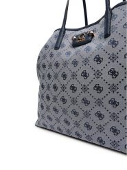 Guess Torebka Neda HWJP96 54240 Granatowy. Niebieskie shopperki damskie Guess, z aplikacjami, z materiału, bez dodatków. Za 439.99 zł.
