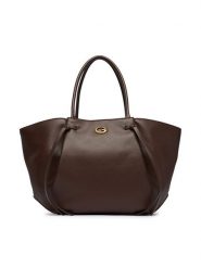 Guess Torebka Allegra HWBG22 37230 Brązowy ciemny. Brązowe shopperki damskie Guess, z aplikacjami, ze skóry, bez dodatków. Za 674.99 zł.