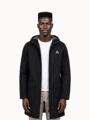 Parka Le Coq Sportif. Czarne parki męskie le coq sportif, xl, bez wzorów, z materiału, sportowe, bez kołnierzyka, bez kaptura. Za 1,349.50 zł.