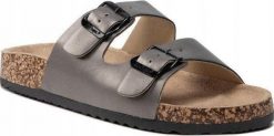 Lee Cooper Klapki damskie Lee Cooper srebrne LCW-22-35-1153LA 37. Szare klapki damskie Lee Cooper, bez wzorów, bez obcasa, bez zapięcia. Za 68.30 zł.